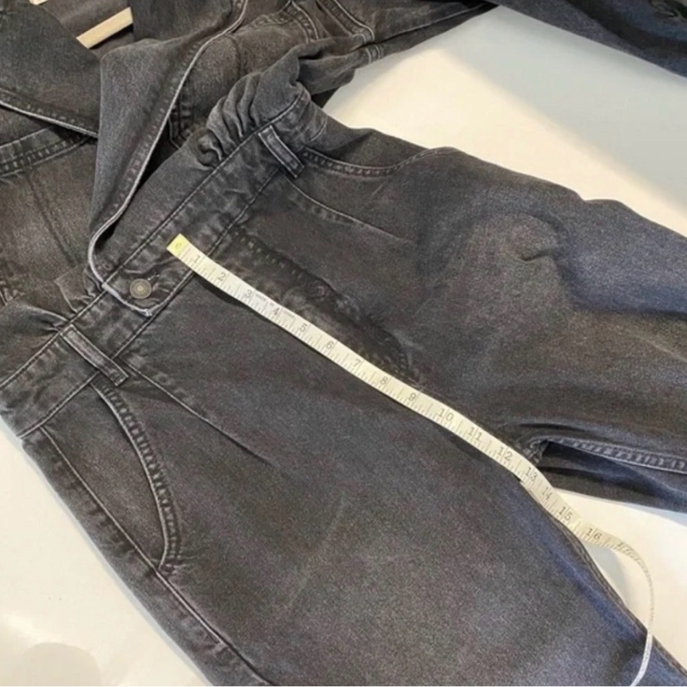 NWOT Free People We The Free Black Denim Maris - Picture 12 of 13